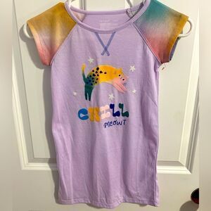 Cat & Jack size 5 lilac nightgown tie dye